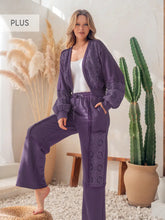 Load image into Gallery viewer, Plus Acid Washed French Terry Pants
