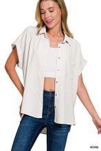 Load image into Gallery viewer, Zenana - Woven Airflow Button Down Shirts
