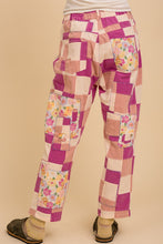 Load image into Gallery viewer, Bluevelvet - Color Blocked Board Patchwork Pants
