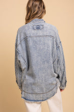 Load image into Gallery viewer, Bluevelvet -Washed Chambray Denim Button Down Shirt
