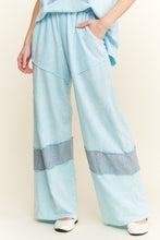Load image into Gallery viewer, J. Her - Mineral Washed Denim Patched Wide Leg Pants
