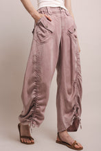 Load image into Gallery viewer, Bluevelvet - Ruched Leg Cargo Pants - Mauve
