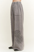 Load image into Gallery viewer, J. Her - Mineralwashed Doily Wide Leg Straight Pants
