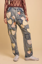 Load image into Gallery viewer, BLUEVELVET - Patchwork Washed Boyfriend Jeans
