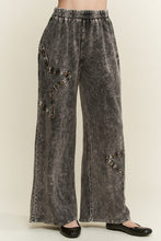 Load image into Gallery viewer, Mineral Washed Mesh Star Pants
