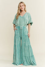 Load image into Gallery viewer, J. Her - Mineral Washed Tiered Wide Leg Pants
