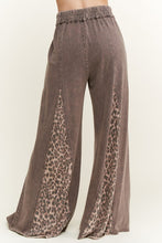 Load image into Gallery viewer, J. Her - Mineral Washed Leopard Animal Print Flare Pants

