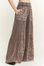 Load image into Gallery viewer, J. Her - Mineral Washed Leopard Animal Print Flare Pants
