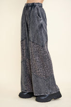 Load image into Gallery viewer, J. Her - Mineral Washed Leopard Animal Patchwork Pants
