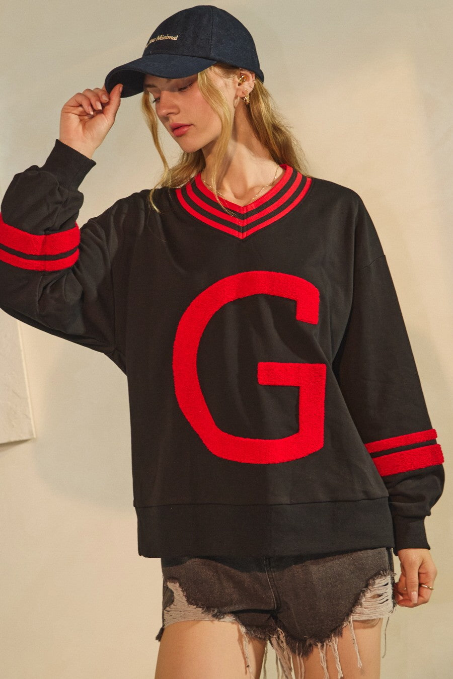 Georgia Varsity-inspired Pullover