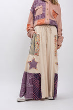 Load image into Gallery viewer, Bluevelvet - Side Tiered Ruffled Star Patchwork Pants
