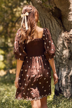 Load image into Gallery viewer, Short Bubble Sleeve Baby Doll Dress
