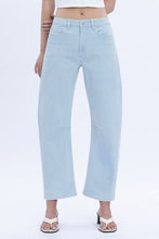 Load image into Gallery viewer, Vervet - Super High Rise Striped Barrel Leg Jeans
