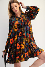 Load image into Gallery viewer, Floral Printed Velvet Dress
