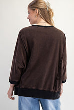 Load image into Gallery viewer, Love Patch Front Washed Terry Pullover
