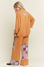 Load image into Gallery viewer, J. Her - Mineral Washed Boho Patch Daisy Lounge pants
