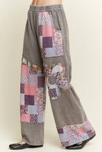Load image into Gallery viewer, J. Her - Mineral Washed Boho Patch Daisy Lounge pants
