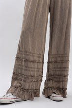 Load image into Gallery viewer, Bluevelvet - Tiered Pull On Wide Leg Pants - Charcoal

