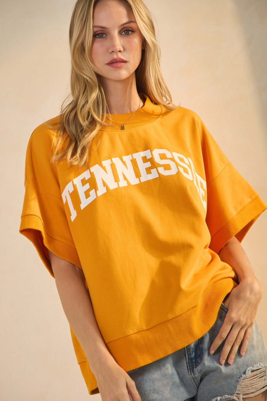Tennessee Boxy Short-sleeve Sweatshirt