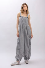 Load image into Gallery viewer, Bluevelvet - Stripe Adjustable Strap Loose Fit Overall
