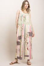Load image into Gallery viewer, Bluevelvet - Patchwork Print Mix Overalls
