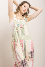 Load image into Gallery viewer, Bluevelvet - Patchwork Print Mix Overalls
