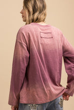 Load image into Gallery viewer, Moon Flower Print Long Sleeve Tee Shirt
