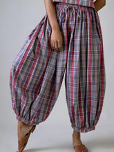 Load image into Gallery viewer, HCB - Hamilton Pants, Cotton Checkered-Print Pants Pink
