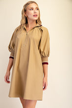 Load image into Gallery viewer, Glam - Mock Neck Band Puff Sleeve Mini Dress
