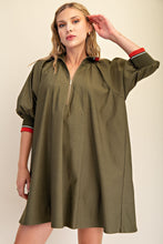 Load image into Gallery viewer, Glam - Mock Neck Band Puff Sleeve Mini Dress
