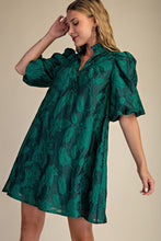 Load image into Gallery viewer, Glam - Ruffled Neck With Volume Sleeve Dress
