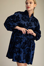 Load image into Gallery viewer, Glam - Ruffled Neck Bubble Sleeve Dress

