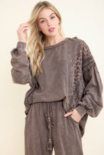Load image into Gallery viewer, J. Her - Mineral Washed Cheetah Leopard Fringe Tassel Top
