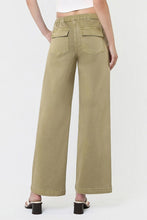 Load image into Gallery viewer, VERVET - High Rise Elastic Drawstring Baggy Wide Jeans
