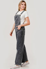 Load image into Gallery viewer, Pixi + Ivy - Soft Stretchy Washed Blue Denim Overalls - Grey Wash
