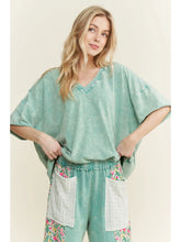 Load image into Gallery viewer, J. Her - Mineralwash Vneck Everyday Tshirt
