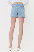 Load image into Gallery viewer, High Rise Light Wash Denim Skort
