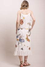 Load image into Gallery viewer, Bluevelvet - Butterfly Flower Print Eyelet Tank Dress

