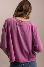 Load image into Gallery viewer, Bluevelvet - Boat Neck Wide Dolman Tee - Pink

