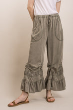 Load image into Gallery viewer, Bluevelvet - Cinched Ruffle Hem Bloomer Pants
