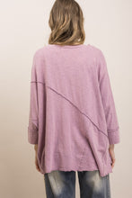 Load image into Gallery viewer, Bluevelvet - Washed V-neck 3/4 Sleeve Dolman Knit Top
