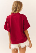 Load image into Gallery viewer, Oddi - Oversized Short Sleeve Sweatshirt Alabama Patchwork
