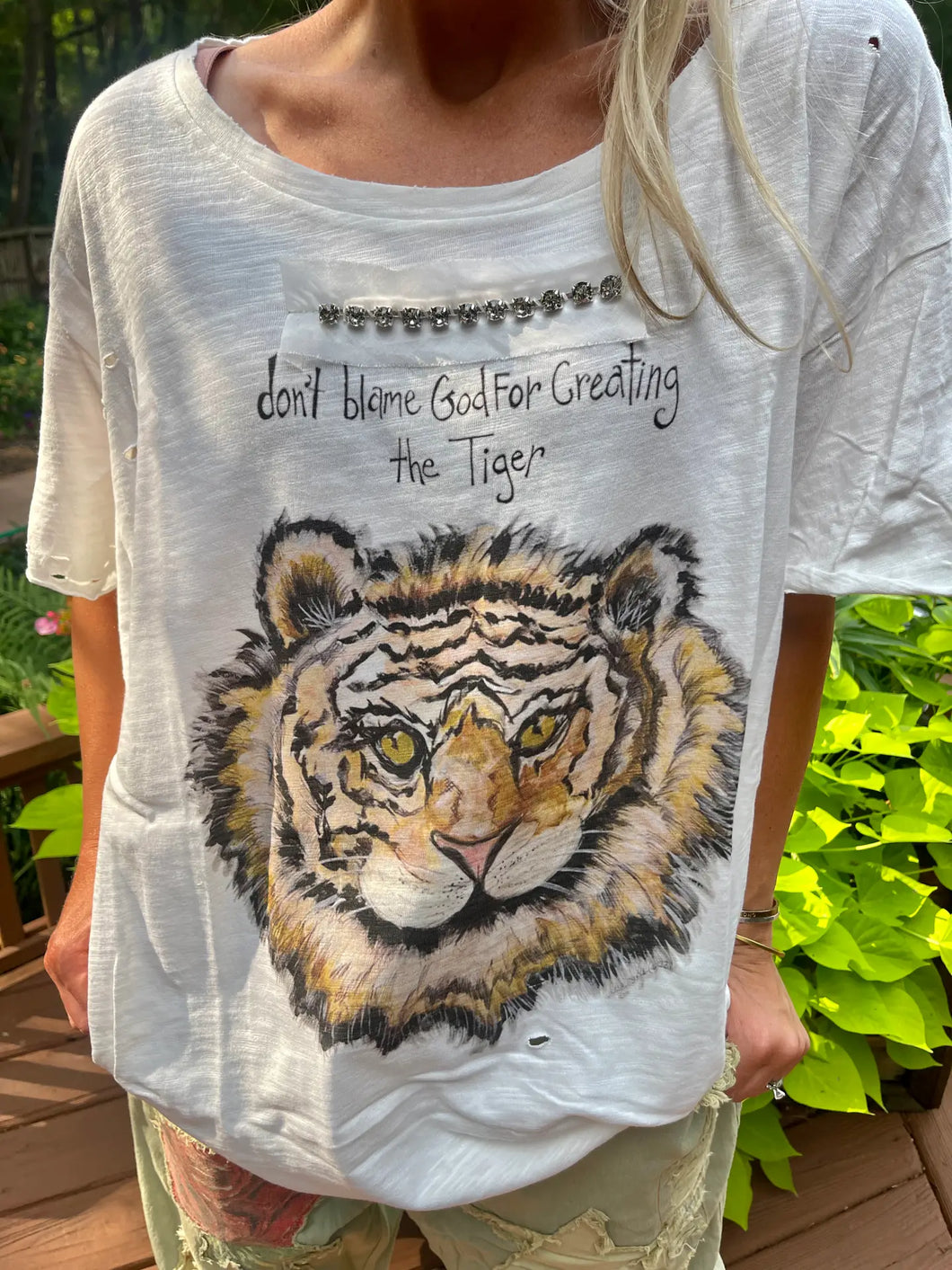 A Rare Bird - Wingless Tiger Distressed Shirt