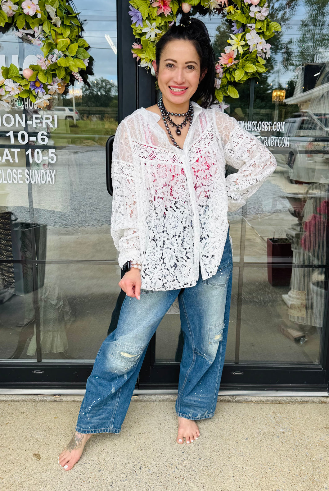 Jaded Gypsy - Floral Medley Shirt