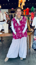 Load image into Gallery viewer, Indi and Sai - Kantha Sleeveless Button Top One Size
