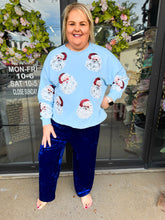 Load image into Gallery viewer, Sequin Santa Detailed Oversized Sweatshirt
