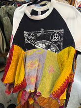 Load image into Gallery viewer, Indi and Sai - Upcycel Kantha Band Tee One OF The Kind
