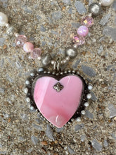 Load image into Gallery viewer, A Rare Bird - Pink Conch Heart Necklace
