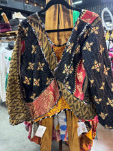 Load image into Gallery viewer, Indi and Sai - Kantha 2Fer Crisscross Long Slvv Top One Size
