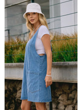 Load image into Gallery viewer, Shapeless Silhouette Denim Mini Dress
